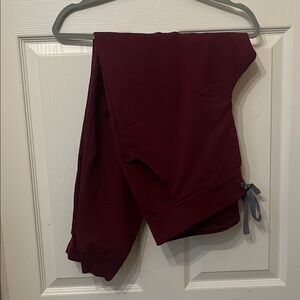 Figs Burgundy Zamora Jogger Scrub Pants